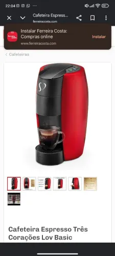 Cafeteira Espresso Três Corações Lov Basic