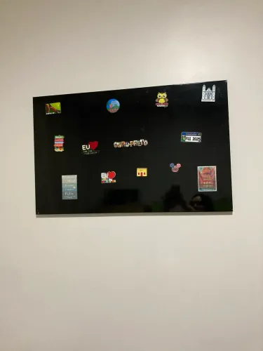 Quadro Magnético Preto para Recados, Fotos e Organização