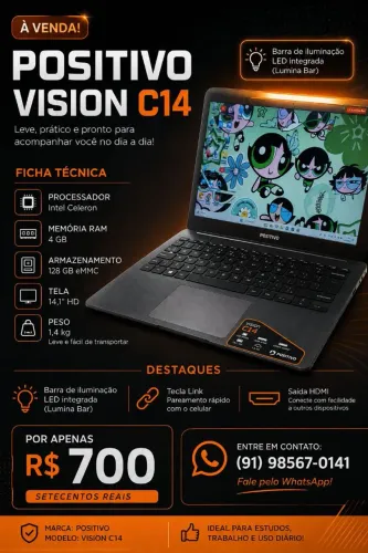 Notebook positivo 