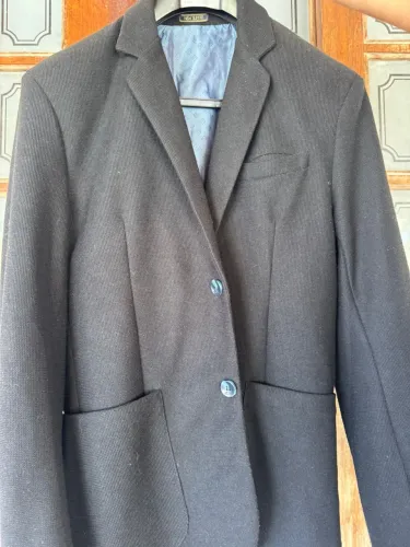 Blazer preto slim tng masculino