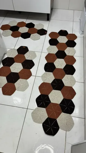 Tapete de crochê para casa