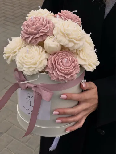 Buquês de velas perfumadas artesanais