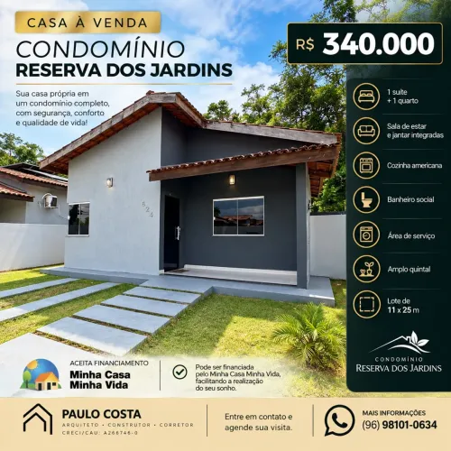 Casa no condomínio Reserva dos Jardins