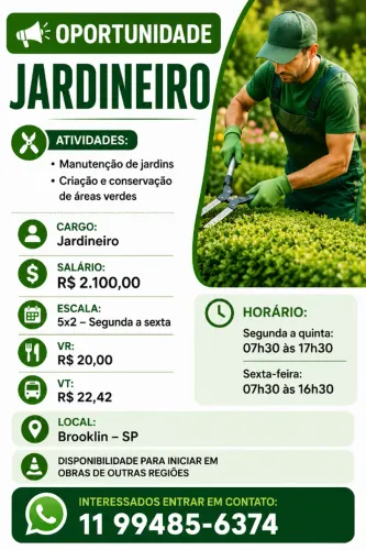 Jardineiro - Brooklin, SP