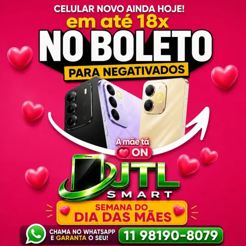 Celular no boleto 