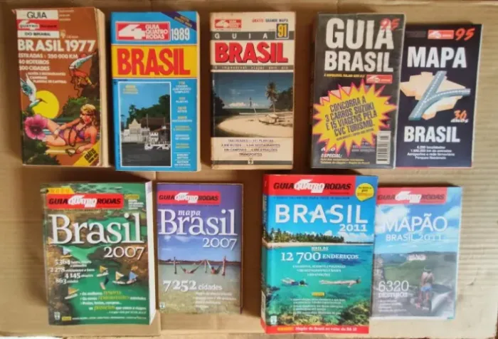06 Guias Quatro Rodas Antigos + 3 Outros