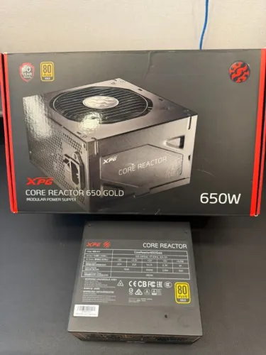 Fonte XPG Core Reactor 650W 80 Plus Gold Full Modular - Excelente Estado + Caixa