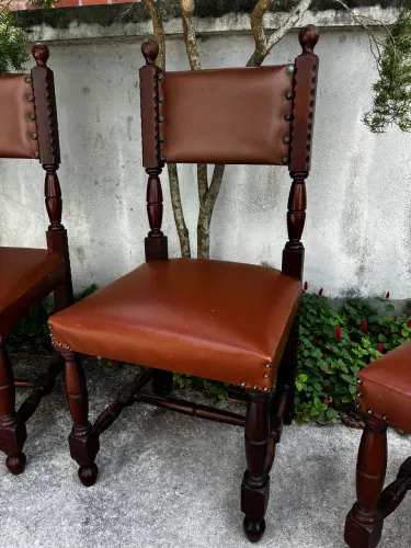 Cadeiras em madeira nobre anos 70/80