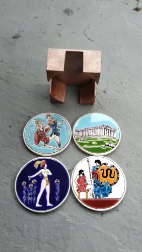 Suporte de copos em azulejo