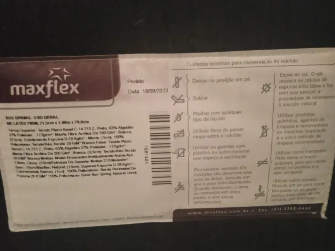 Desapegando urgente cama Queen Maxflex MC Látex Firme+ Box