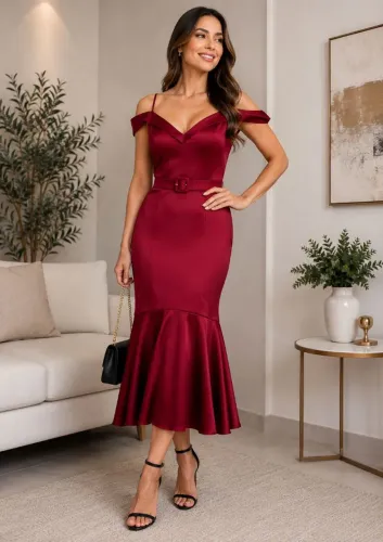 Vestido marsala tamanho G