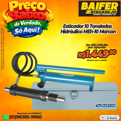 Esticador 10 Toneladas Hidráulico MEh-10 Marcon