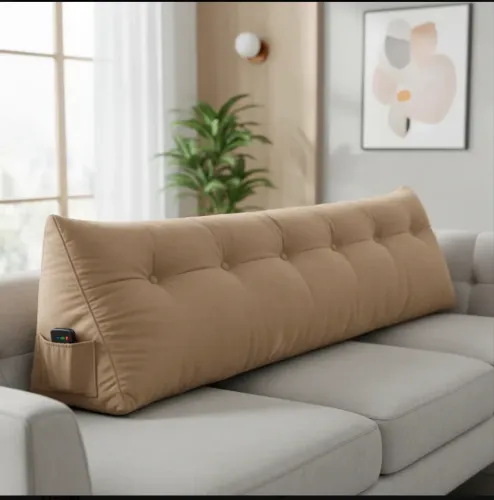 Almofada encosto de cabeceira apoio para lombar cama 190x50cm (KING)