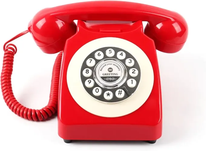 Telefone que grava mensagens (Áudio Guestbook)