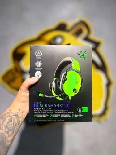 RAZER BLACKSHARK V2 X GREEN EDITION - NOVO LACRADO - SOMOS LOJA - TEMOS GARANTIA