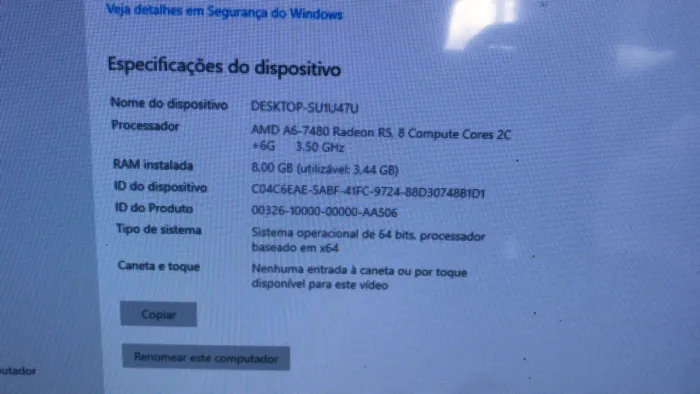 Pc a venda apenas 400 