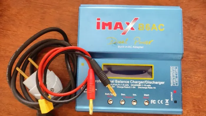 Carregador IMAX B6AC aeromodelo bateria lipo Life servo heli auto drone Futaba