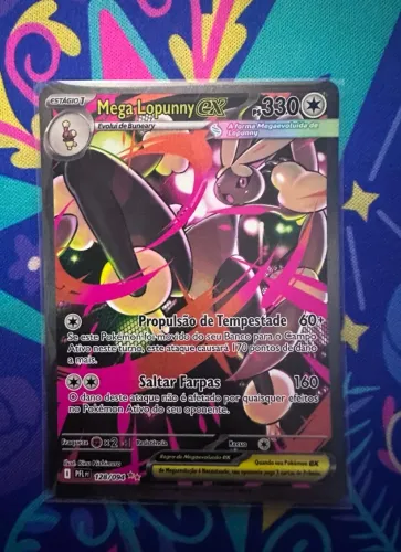 Carta Mega Lopunny Ex Arte Especial Fogo Fantasmagorico