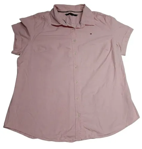 Camisa Social Rosa Tommy Hilfiger M - Perfeita / Com Medidas na Foto