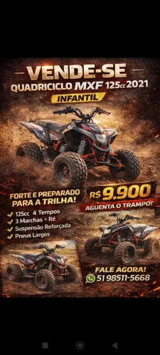 Quadriciclo mxf 125 infantil 