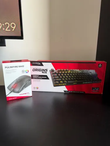 Teclado e mouse gamer hyrperx