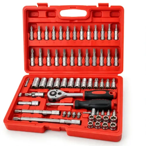 Kit Ferramentas 46 Peças Soquete Catraca Allen Torx - NOVA