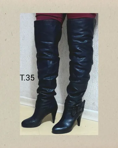 Bota Over Importada Couro Legítimo tam.35