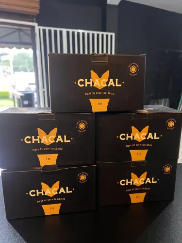 Carvão Fibra De Coco importado Narguilé Chacal 1kg