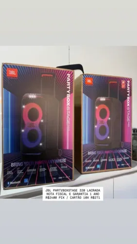 JBL PARTYBOX 320 LACRADO - NF GARANTIA