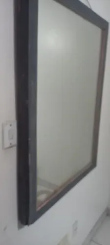 Espelho Gigante de Parede 1,10 x 0,82 - Moldura de Madeira