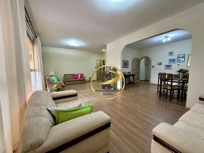 Apartamento com 4 quartos, quadra da praia - Aparecida - Santos/SP