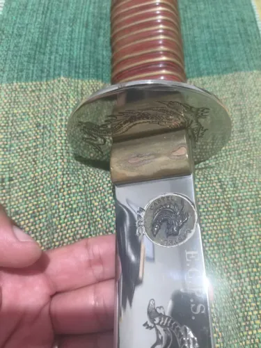 Espada Samurai Forjada no Aço inox 5 mm Cutelaria Castel