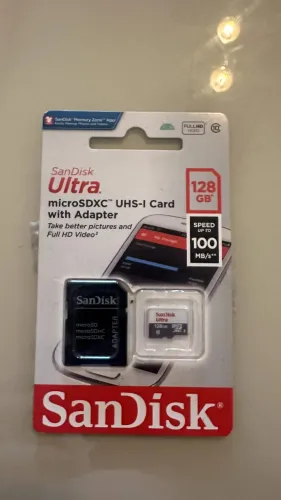 Cartão de Memória MicroSD Sandisk 128GB 