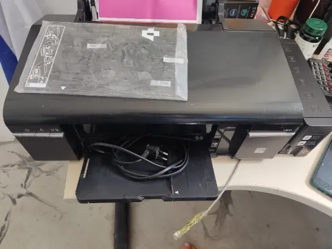 Impressora Epson L800 Tanque de Tinta Colorida - Funcionando
