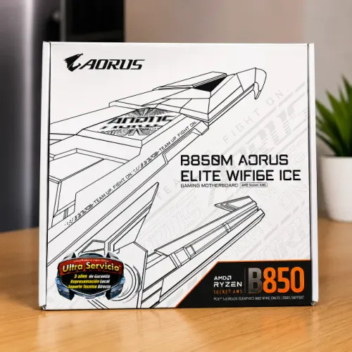 Placa Mãe Gigabyte B850M Aorus Elite Wi-Fi 6E Ice Socket AM5 / DDR5