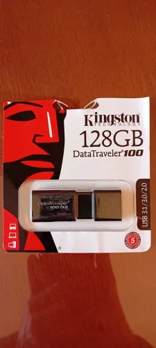 Pen Drive Kingston Data Travaler 100 G3 128 GB Pen Drive Original Praticamente Novo