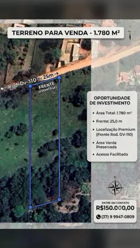 TERRENO RURAL NA CACHOEIRINHA