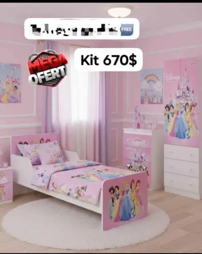 Olá papais e mamães estamos com promoção de kit quarto infantil de MDF!!