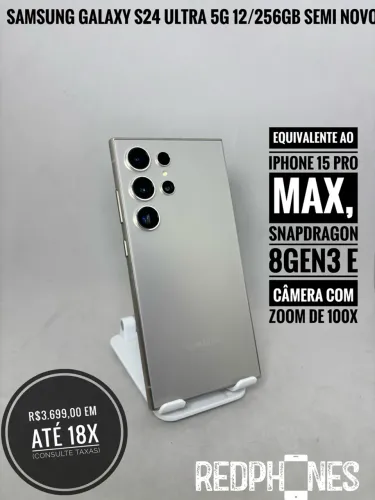 Loja física. Aceitamos trocas em iPhone's ou Android. Samsung S24 Ultra 256GB com garantia