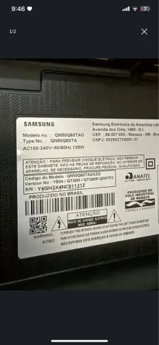 Placa TV Samsung QN50Q60TAG