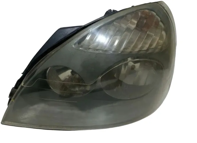 Farol Esquerdo Renault Clio Máscara Negra Foco Duplo 2003 04 05 a 2012 Original C/Detalhe