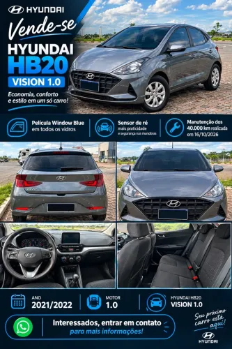 Hyundai HB20 Vision 1.0 Flex 12V MEC 2022