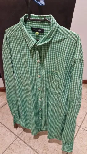 camisa ellus second floor xadrez verde gg. excelente estado de conservação 10/10