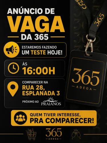 Vaga para atendente 