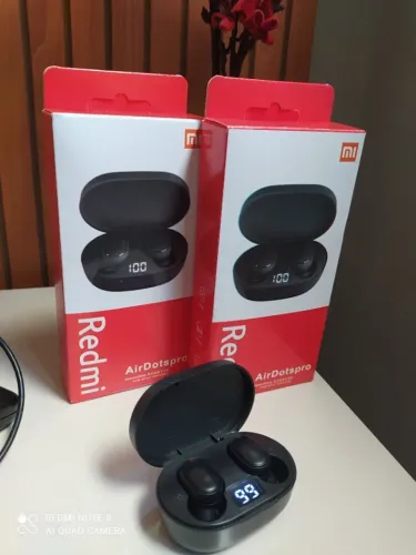 fone bluetooth air dots com visor eletrônico - pronta entrega