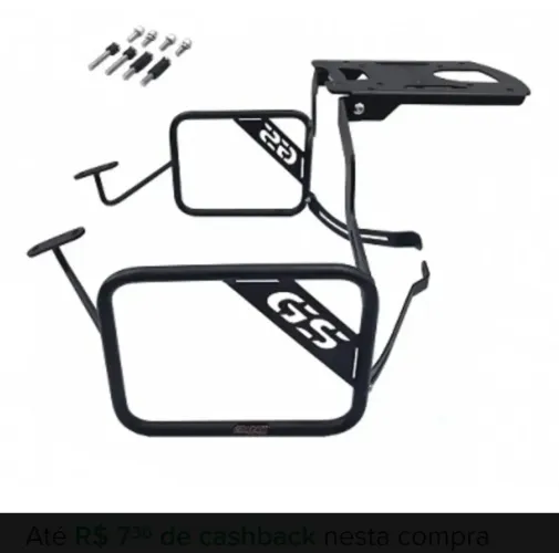 Suporte  de baú e. Afastador Alforge BMW GS f800 