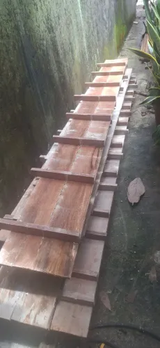Painéis madeira branca usado
