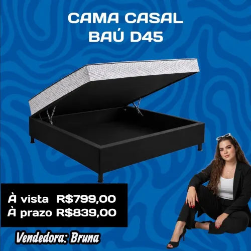 Cama casal baú D45
