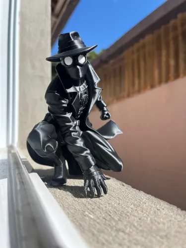 Homem-Aranha Noir 12cm Impresso em 3D | Decoração/Coleção