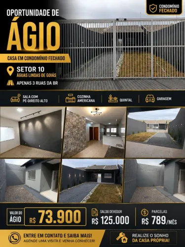 AGIO CASA SETOR 10, TODA REFORMADA 03 RUAS DA BR